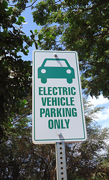 ev parking only