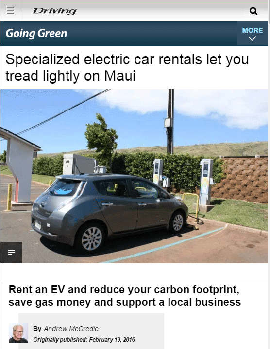 vancouver sun article about Bio-Beetle ECO Rental Cars